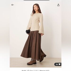 ASOS Brown High Low Dress